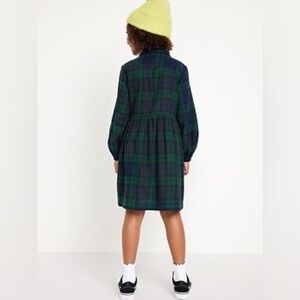Old Navy Blue/Green Plaid Flannel Dress • 8